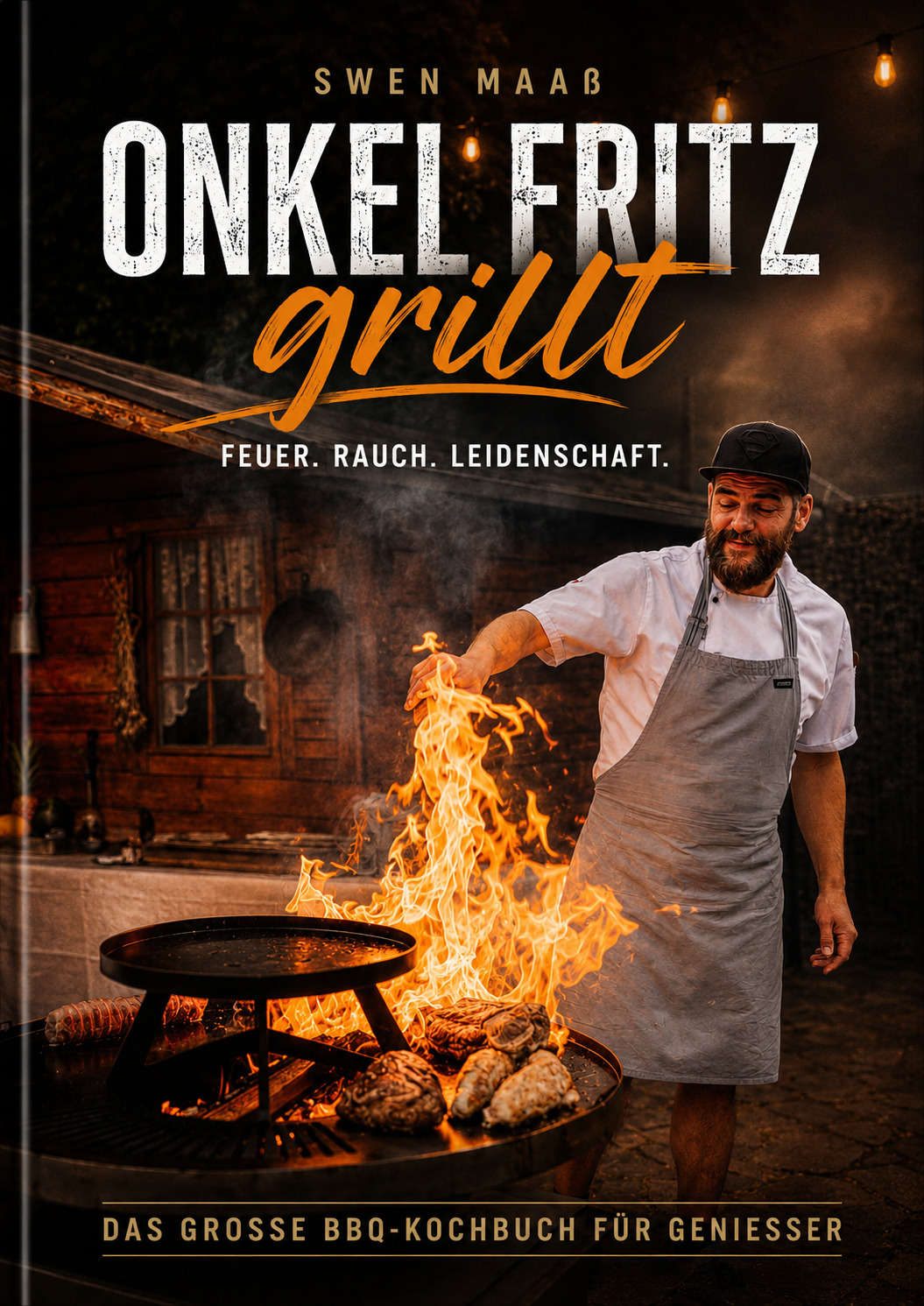 Cover des Grillbuchs Onkel Fritz grillt von Swen Maaß